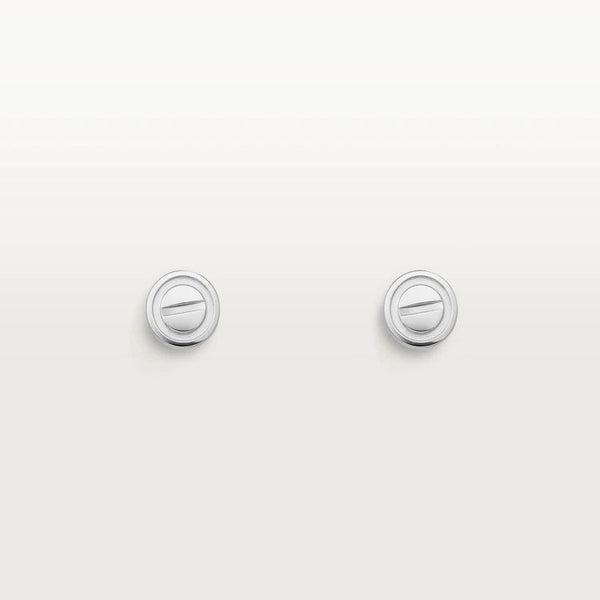 ˇMagic JewelryˇLOVE EARRINGS WHITE GOLD 10MM