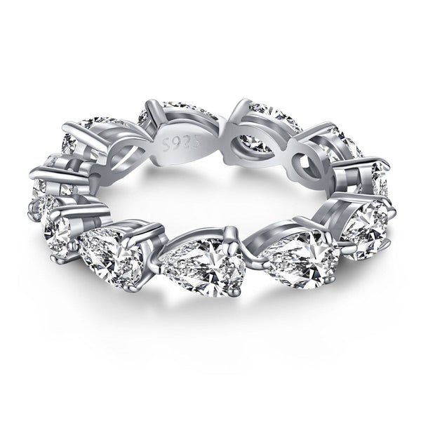 ˇMagic JewelryˇExquisite Pear Cut Tennis Ring
