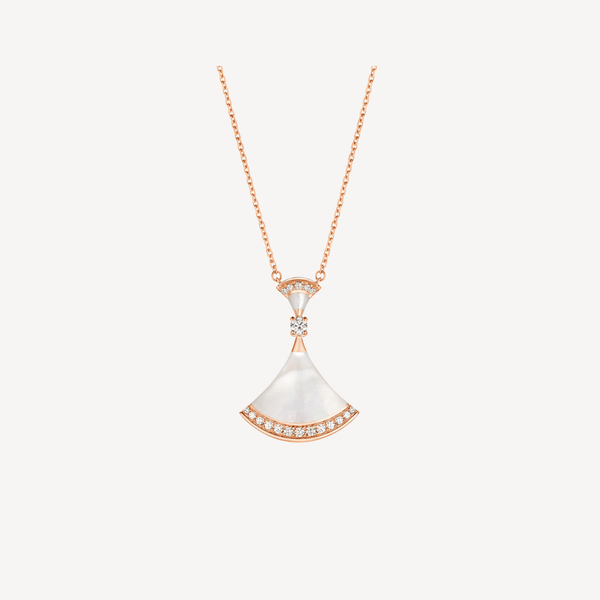 ˇMagic JewelryˇDREAM NECKLACE MOP PINK GOLD DIAMOND