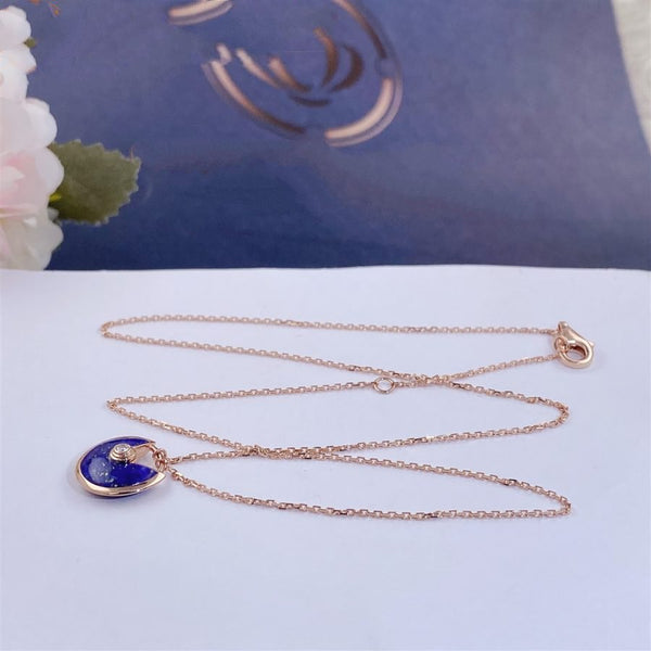 ˇMagic JewelryˇAMULETTE ROSE GOLD AGATE NECKLACE