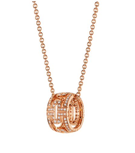 ˇMagic JewelryˇPARENTESI NECKLACE PINK GOLD DIAMOND