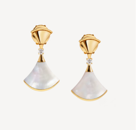 ˇMagic JewelryˇDREAM MOP 1 DIAMOND EARRINGS